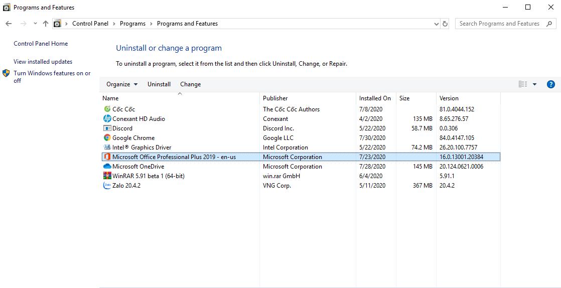 HƯỚNG DẪN CHỈNH SỬA LỖI OFFICE KHI NÂNG CẤP LÊN WINDOWS 10